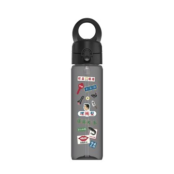 磁吸水壺 AquaStand Tritan 800cc - 附吸管 黑 - 老屋顏 Old House Face - 老招牌