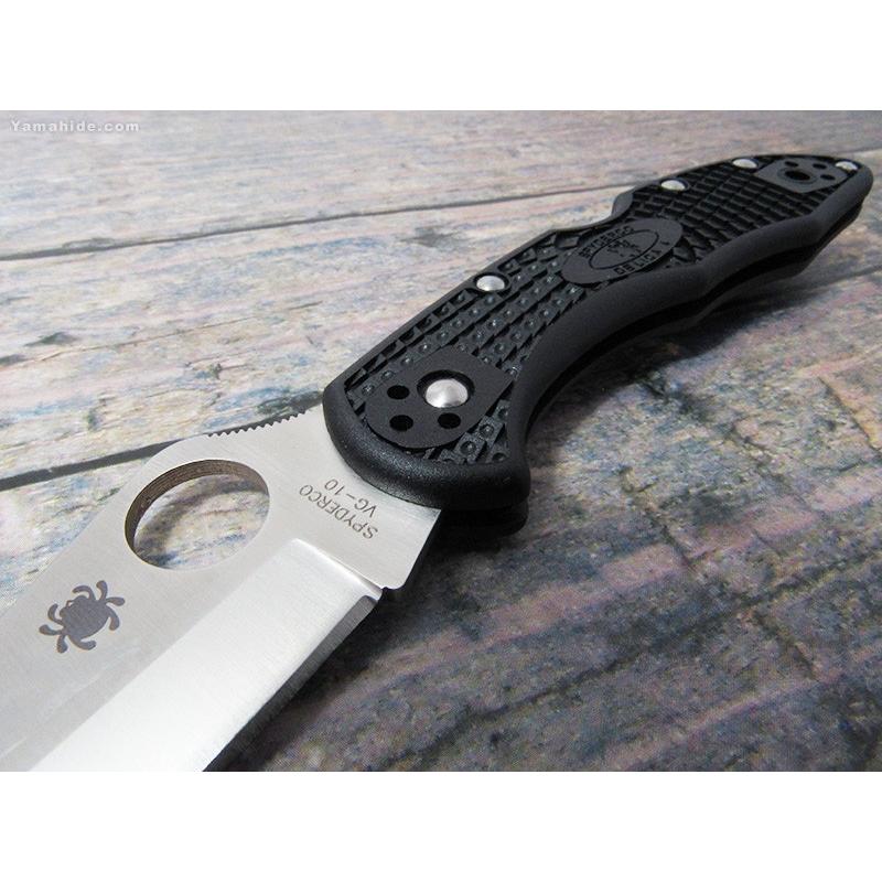 Spyderco デリカ4 ザイテル ブラック 直刃 C11PBK