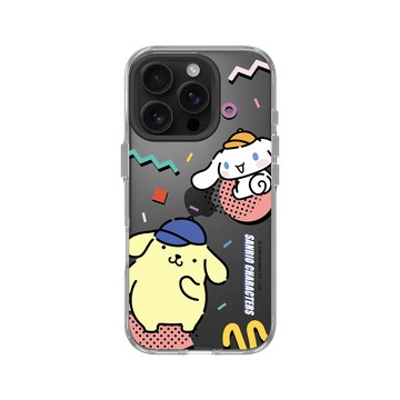 iPhone 16 Pro Clear 透明 - 三麗鷗-布丁狗＆大耳狗綜合圖 Mix Characters - 繽紛布丁狗＆大耳狗