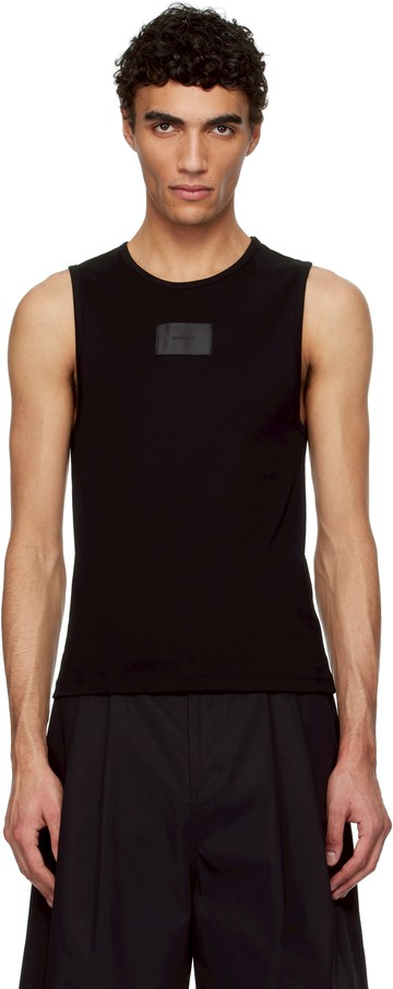 AMOMENTO 黑色 Round Neck Sleeveless 背心