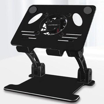 ✈免運含稅✈可調節鋁閤金平闆筆記本電腦增高懶人夾支架電腦散熱支架托架底座