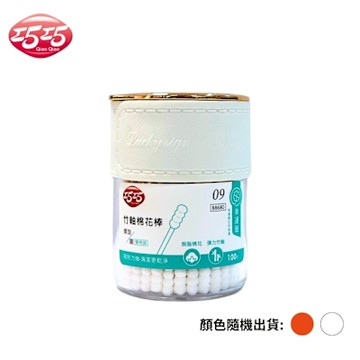 【巧巧】螺旋/圓頭竹軸棉花棒(100支/盒)(顏色隨機出貨)