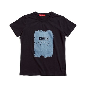 EDWIN｜男裝｜牛仔印花短袖T恤