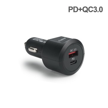 【RASTO】RB12 車用18W PD+QC3.0雙孔快速充電器