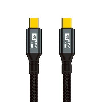 【ibits】MDD Type-C USB3.2 PD100W充電線 20Gb傳輸 8K投影 0.5/1/1.5/2/3m