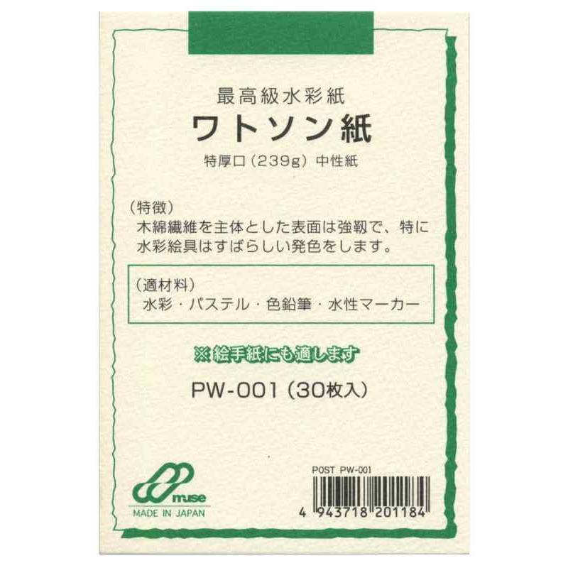 ミューズ はがき用紙 ポストカードパック PW-001 ワトソン紙