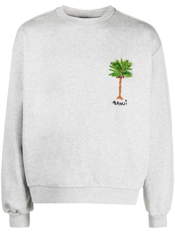 Alanui `Stay Positive` Embroidered Sweater