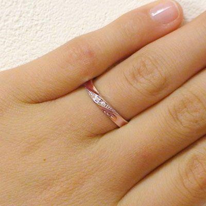 ダイヤモンド ピンクゴールド ホワイトゴールド 結婚指輪 マリッジ