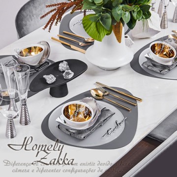 Homely Zakka 北歐簡約皮革防燙餐墊/隔熱墊/桌墊_三角橢圓形(3色任選)