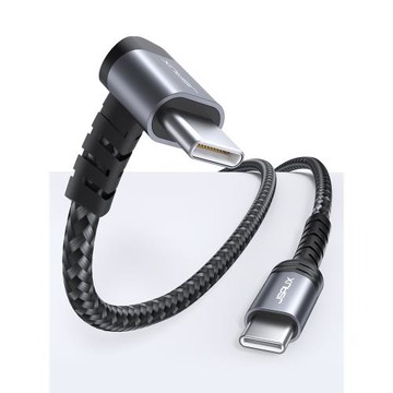 type-c數據線PD60W45W公對公單彎頭快充線typc安卓3a充電器tapyc編織ipad適用筆記本手機ROGXboxAllyx