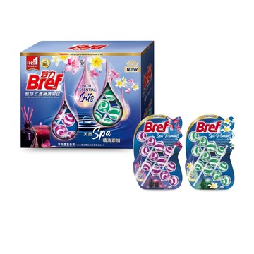 BREF 【妙力】懸掛式馬桶清潔球精油系列(50公克x3入x6組 )