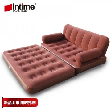[限時促銷】盈泰 多功能充氣植絨床 pvc充氣室內懶人氣墊沙 氣墊充氣床【優惠折扣】
