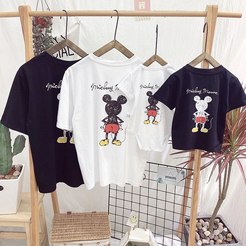 親子ペアルック/ディズニーキャラクター 韓国ファッション 親子お揃いＴシャツ ミッキー | LINEブランドカタログ