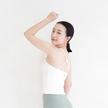 [Mukasa] DURABLE 高彈蝶型細肩背心 - 白雪仙子 - MUK-23031