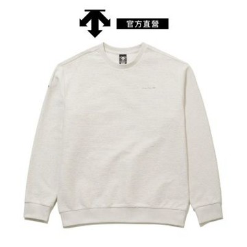 【DESCENTE】迪桑特 男士 寬鬆針織長袖上衣(象牙色)