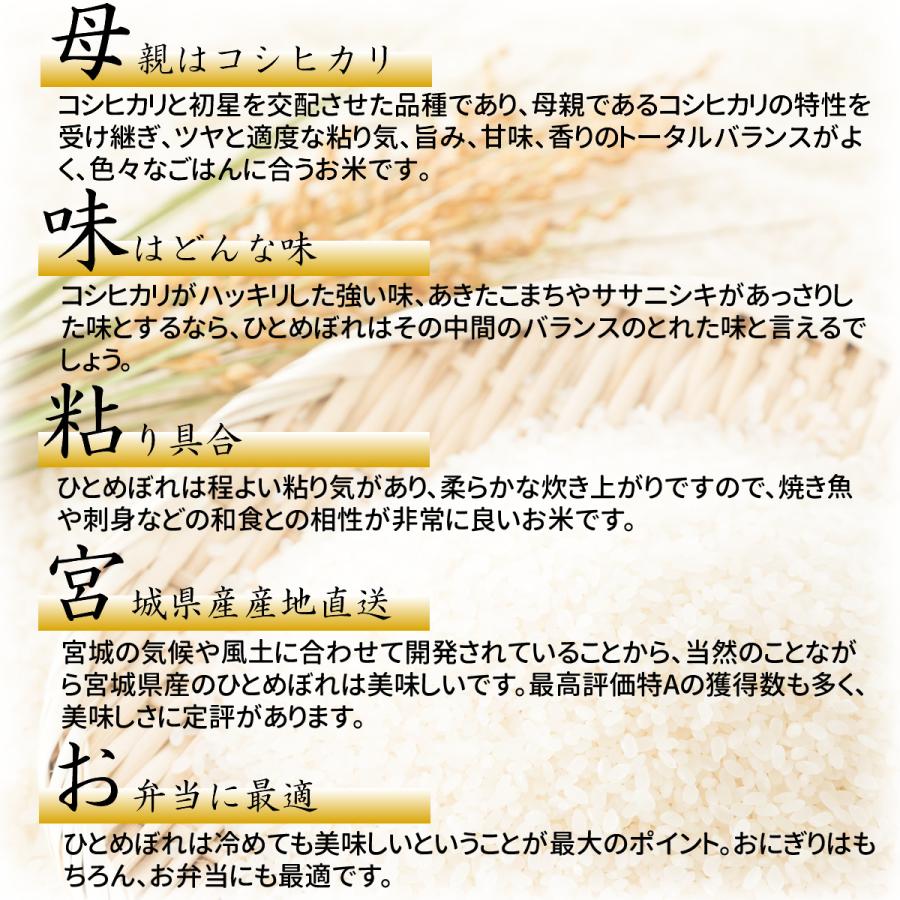 お米 宮城県産 ひとめぼれ 無洗米 18kg 令和5年産 送料無料