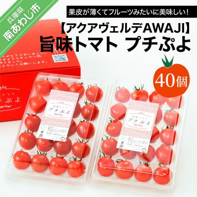 ふるさと納税 南あわじ市 旨味トマト　プチぷよ　40個