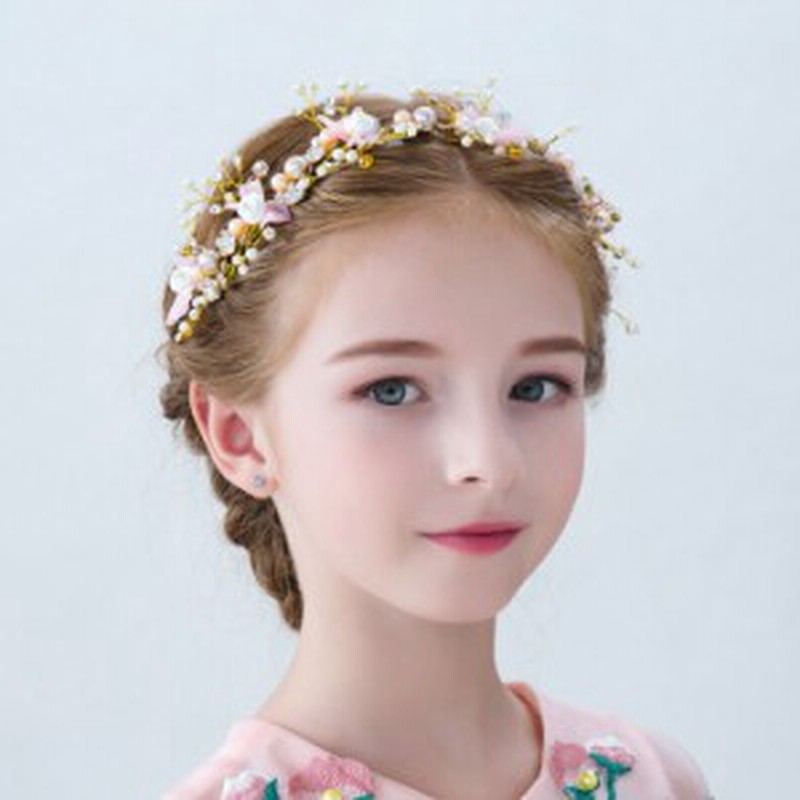 子どもカチューシャ フラワーティアラ 子供用 フォーマル 髪飾り ヘアアクセサリー キッズ 結婚式 Hair Accessory 発表会 入園式 卒園式 通販 Lineポイント最大1 0 Get Lineショッピング