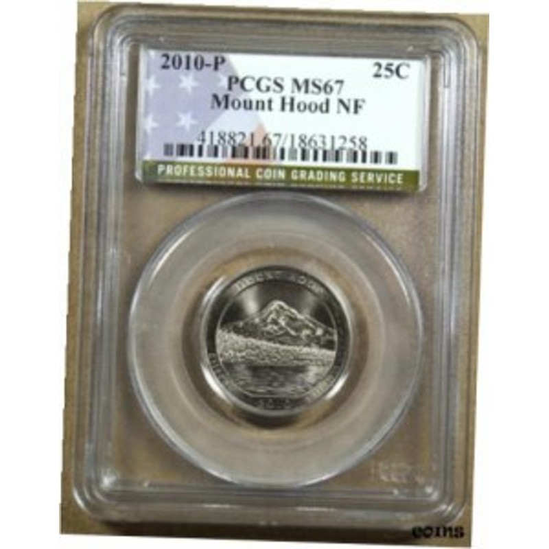 品質保証書付】 アンティークコイン NGC PCGS 2010-P MOUNT HOOD NF