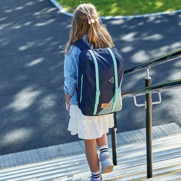 挪威Frii Retro 30L輕量護脊書包-丹寧藍