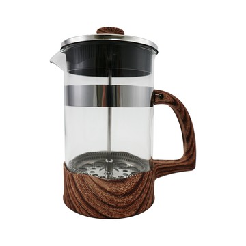 一品川流 優得 岩法耐熱玻璃濾壓壺-800ml-2入