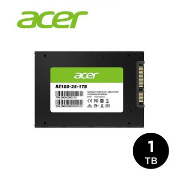 Acer 宏碁 RE100 SATA 2.5” 1TB SSD固態硬碟 (RE100-25-1TB)