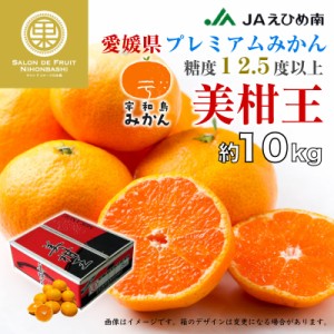 [予約 12月1日-12月20日の納品] 美柑王 宇和島みかん SML 約10kg 愛媛県 うわじま 糖度12.5度 ミカン 産地箱 上級品 冬ギフト お歳暮 御