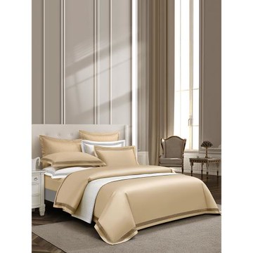 160支埃及長絨棉四件套高端全棉蕾絲被套歐式輕奢簡約鏤空床品