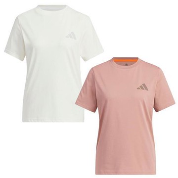 Adidas 短袖上衣 女裝 TERREX MULTI 米白/粉橘【運動世界】KE3715/KE3716