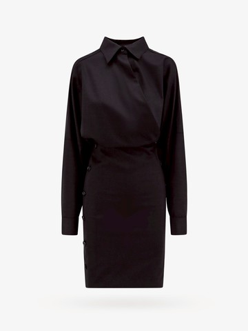 Wool blend dress with slits and buttons - PHILOSOPHY DI LORENZO SERAFINI - gender_Woman