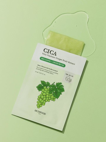 Shine Muscat Cica-BAHA Vegan Microfiber Mask