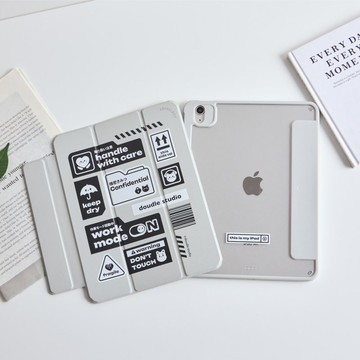 doudle studio豆喵貼標籤強悍磁吸iPad三折/Y折保護殼