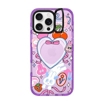 CASETiFY 保護殼 iPhone 16Pro/16 Pro Max 滿版粉色小兔 Dream Bunny by Minstudio