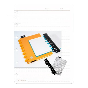 TO NOTE 治具 裝訂環 25mm  20mm  黃環  1個