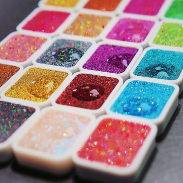 ✨新北GO購✨臺灣出貨✨ 鐳射固體顔料-幻彩金粉美甲彩繪書法繪畵水彩纏花暈染diy1ml