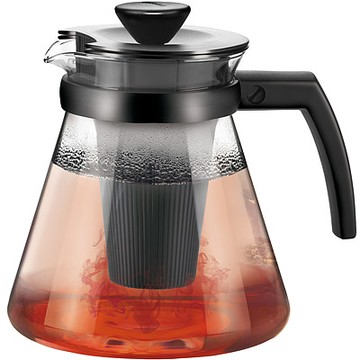 《TESCOMA》Teo雙濾孔濾茶壺-黑1.25L-- 泡茶 下午茶 茶具