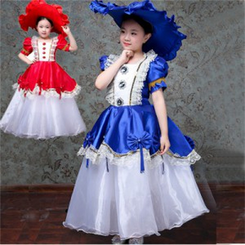 子供服 ワンピース ロングドレス 劇場 歌劇 子供ドレス フォーマル 女の子 オペラ声楽 中世貴族風 結婚式 卒業園 入園式 舞台服 通販 Lineポイント最大1 0 Get Lineショッピング