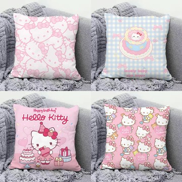 可愛抱枕🎀 Hellokitty抱枕卡通可愛房間床頭枕頭少女心靠枕客廳沙發靠墊超軟 沙發抱枕 沙發枕頭