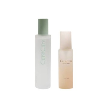 【expo BEAUTY】CureCare安炫曜 夏日補水組(極潤賦活精華水 120ml+極緻舒緩保濕精華露Plus 30ml)
