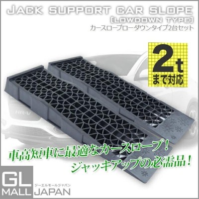 カースロープ 耐荷重6.5t 整備用スロープ 2個セットX1165300