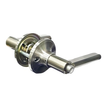 FAULTLESS 加安牌 按鈕式水平鎖 把手細 60mm 浴廁 銀色  1個