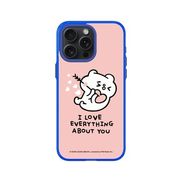 iPhone 15 Pro Max Clear 激光藍 - 爽爽貓 Song Song Meow by SECOND - I Love everything about you (hug版)