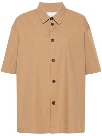 Studio Nicholson - button-up cotton shirt - women - Cotton - 0 - Neutrals