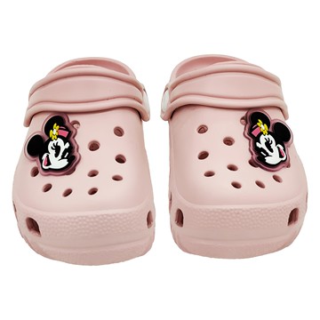 BORUI 柏睿鞋業 兒童款米妮徽章造型休閒便鞋 122106C  150mm  粉色