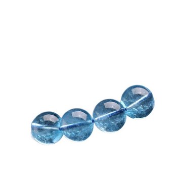 天然冰種海藍寶手串水晶手鏈女魔鬼藍色補水禮物