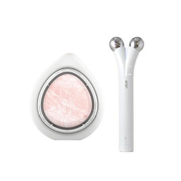 緊緻澎潤組 - 玫瑰晶礦光面膜機+溫感繃繃棒 ( 贈活粹精華試用包x2 )