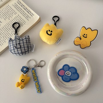 【FJstore】韓國 What it isnt 小飛人 Wacky willy行李吊牌 吊飾 手機支架 鑰匙圈