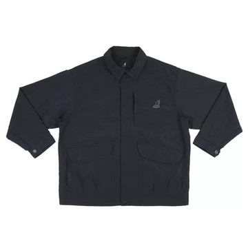 KANGOL 外套 黑 多口袋 襯衫外套 中性 6555147020