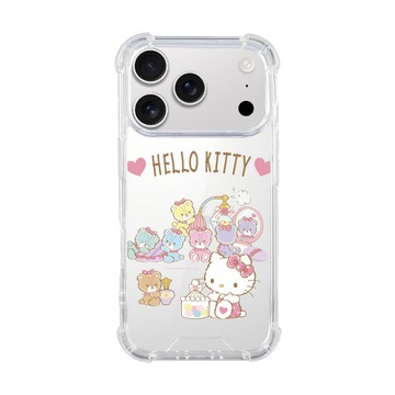 Slimax Hello Kitty 手機殼 iPhone Air / 17 / Pro / Pro Max 凱蒂可愛小熊 抗發黃 空壓殼 膜料包膜保護殼