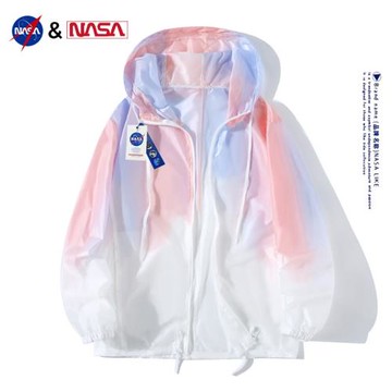 NASA聯名防曬衣外套男2025夏季新款漸變超薄冰絲戶外皮膚衣防曬服